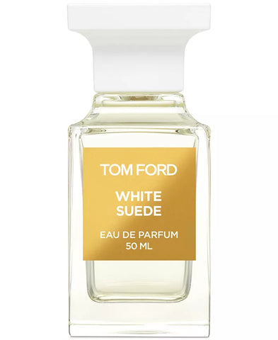 imagen de la botella blanca y dorada de TOM FORD - Private Blend White Suede Eau De Parfum Spray