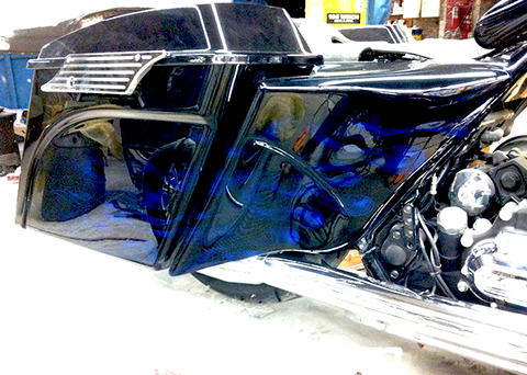 Stretched side covers Harley davidson FLh by Atomic Ct