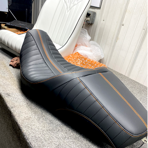 Road Glide Seat Burnt Orange Thread