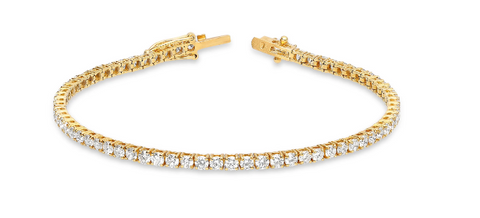 Gold Diamond Tennis Bracelet