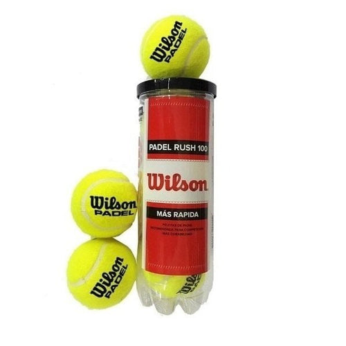 TUBE DE 3 BALLES DE PADEL WILSON X3 SPEED - N-tennis