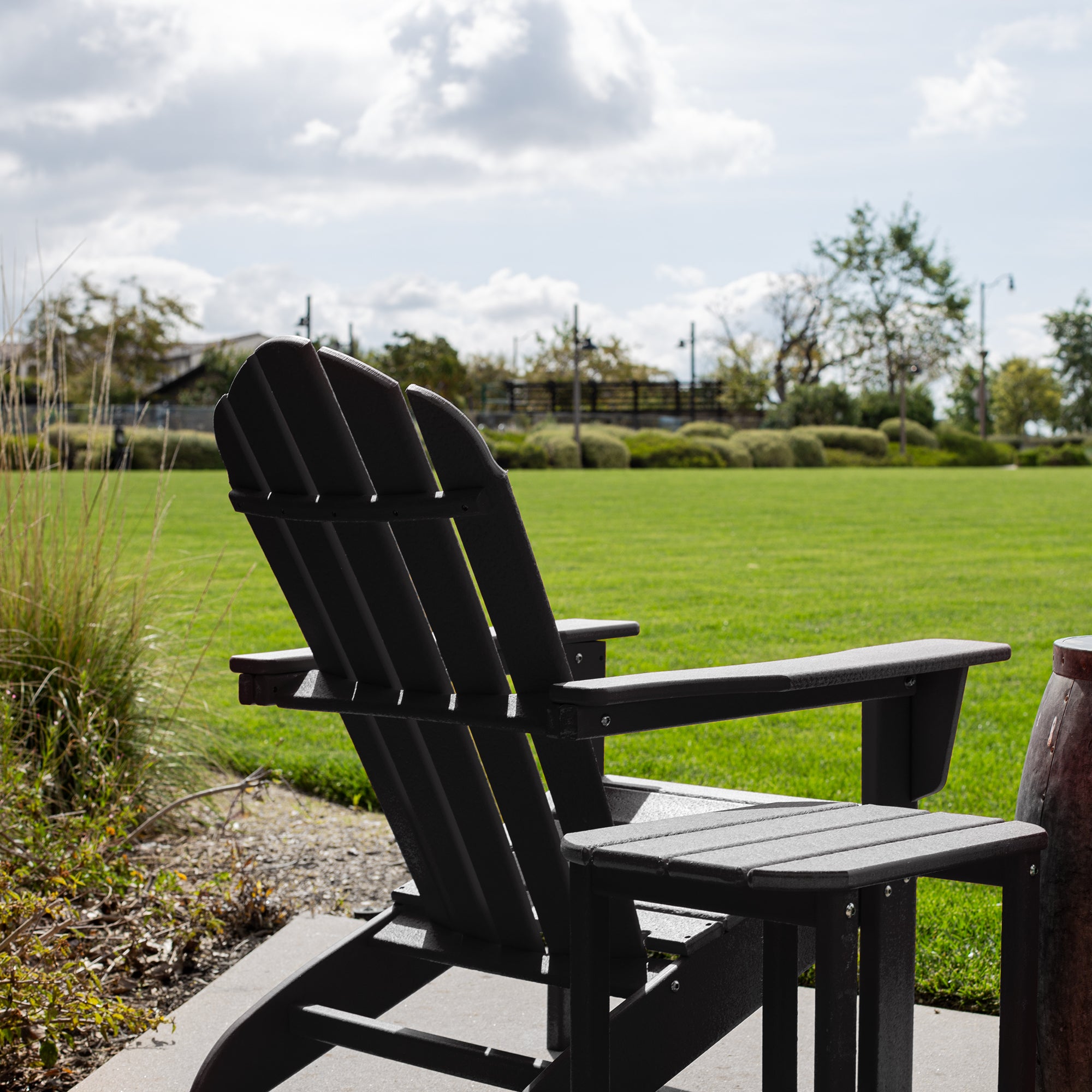 Essential Adirondack Chair By ResinTeak   BLK 4 