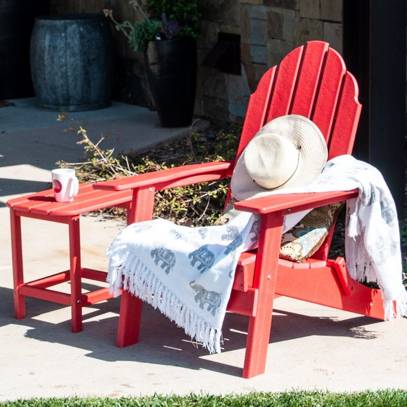 Classic Folding Adirondack Chair By ResinTeak   RedAdirondackFoldingChairbyResinTeak 800x800 