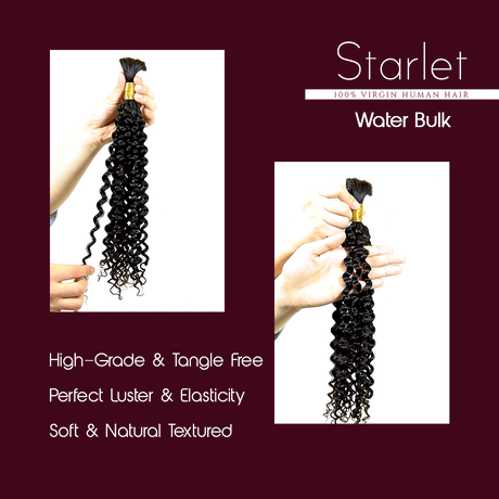 Starlet 100% Virgin Unprocessed Human Braiding Hair Straight Bulk