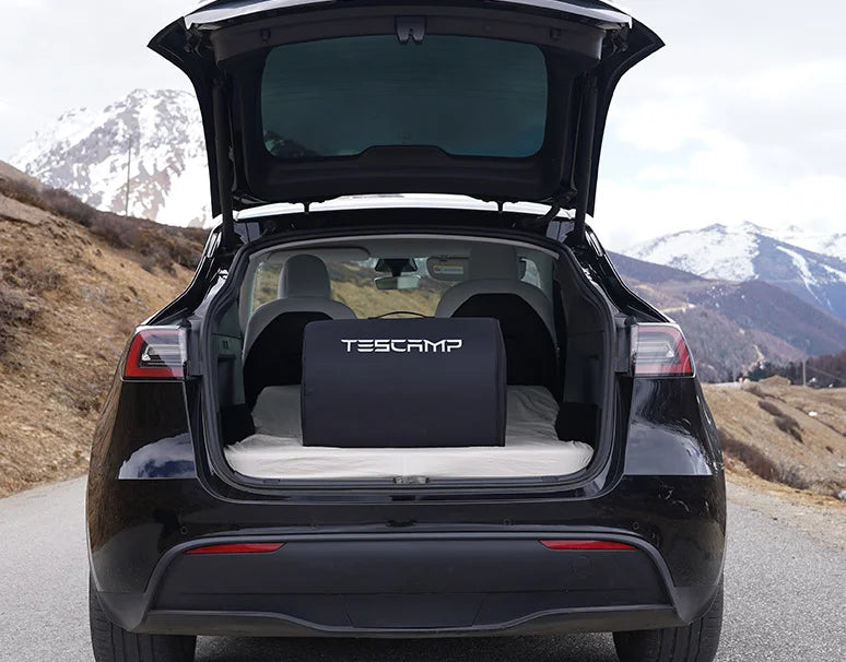 TESCAMP Campingmatratze für Tesla Model Y CertiPUR Memory Foam Matratze,  Aufbewahrungstasche und Bettlaken im Lieferumfang enthalten, tragbar,  faltbar, platzsparend, Doppelgröße : : Küche, Haushalt & Wohnen