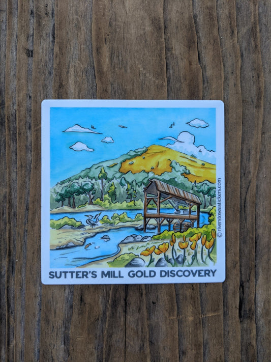 Rivers to Sea Sticker - Sutter's Mill