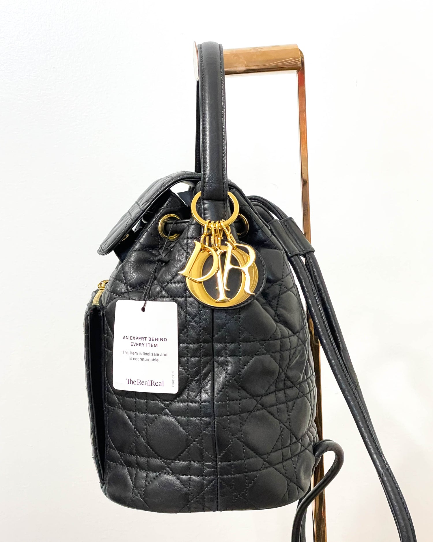 Christian Dior Mini CrystalEmbellished Satin Lady Dior Bag  Grey Handle  Bags Handbags  CHR279098  The RealReal