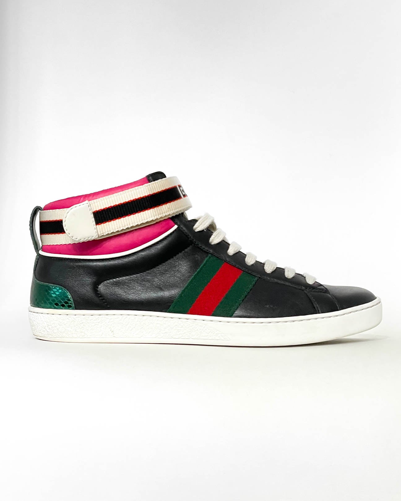 Gucci Ace High Tops- Size 38 – Haute Shoes & Bags