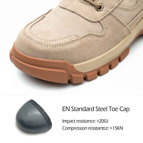 Women's Steel Toe Work Boot for Anti-smashing & Falling objects