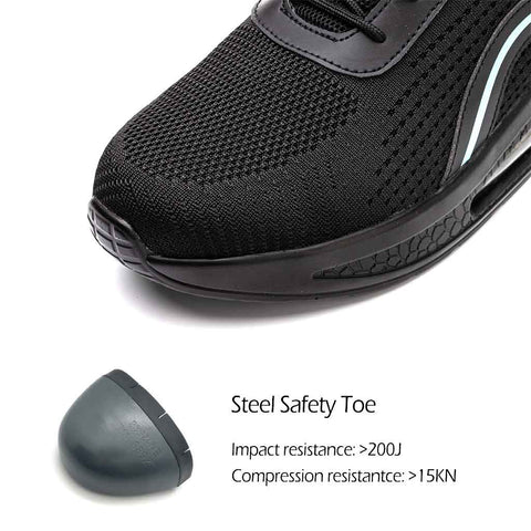 steel toe work shoes for men lightweight air cushion sole