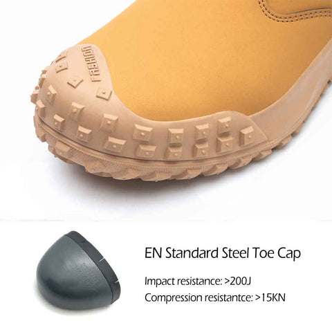 Lightweight Steel Toe Work Boot for Men Anti-Smashing and Protect Against Falling objects