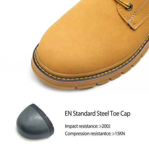 Women's Steel Toe Work Boot for Anti-smashing & Falling objects