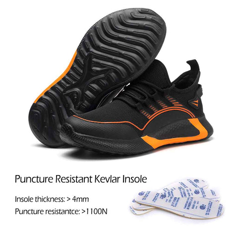 Kevlar pucture resistant midsole for work shoes