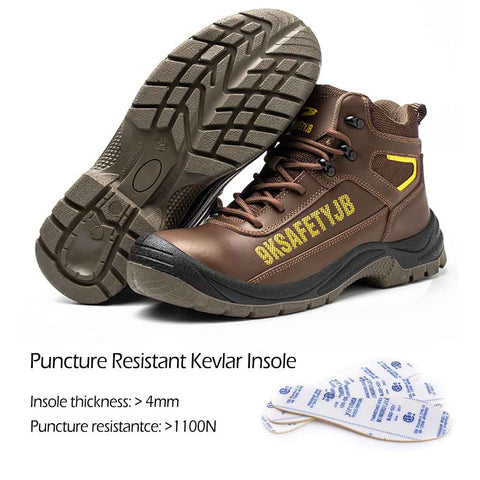 Kevlar Midsole Puncture Resistant Work Boots For Men
