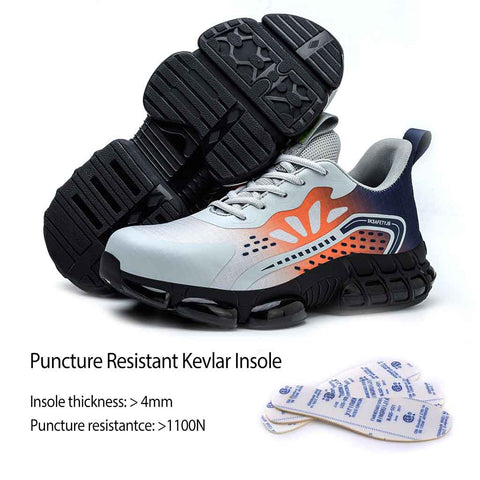 Women's Steel Toe Work Shoes with Puncture Proof Kevlar Midsole