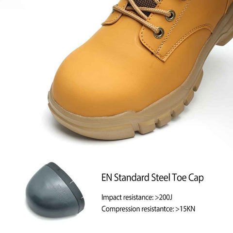 Women's Steel Toe Work Boot for Anti-smashing & Falling objects