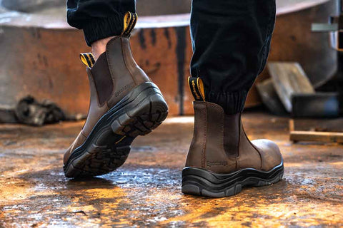 Non-Slip Solid PU Outsole Work Boots for Men