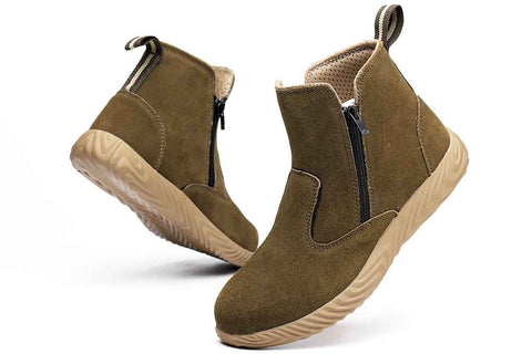 Stylish Steel Toe Chelsea Work Boots For Woman