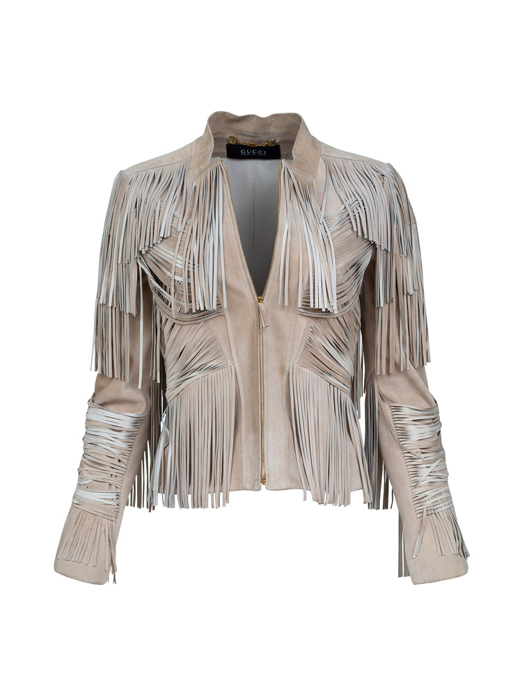 gucci fringe jacket