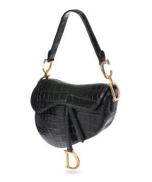 dior snakeskin saddle bag