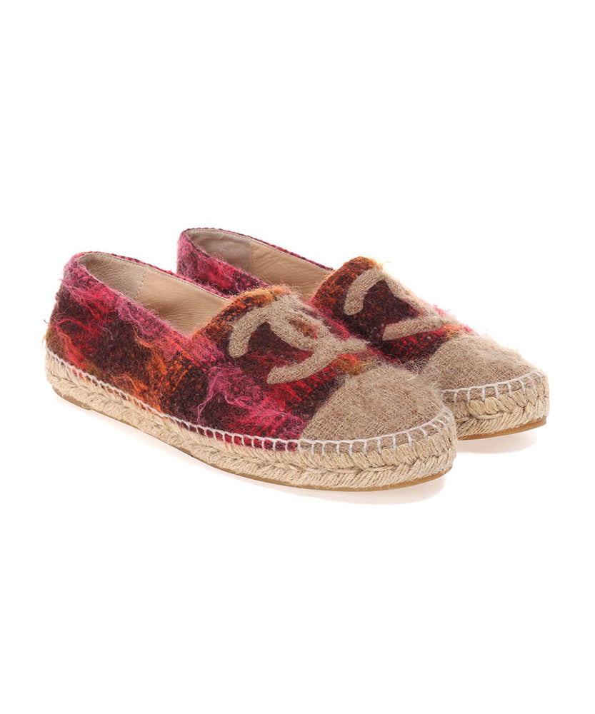 chanel wool espadrilles