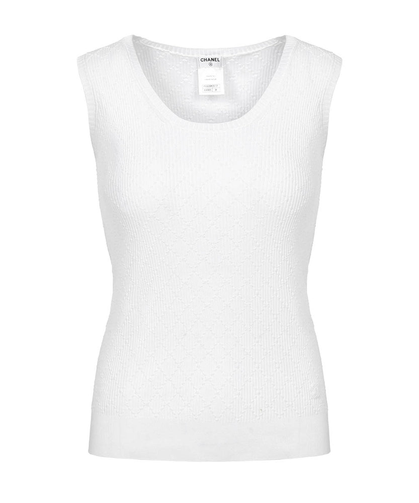 chanel sleeveless top