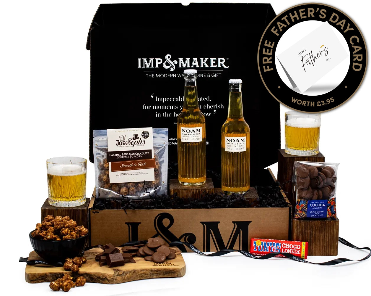 Image of Father's Day Beer & Chocolate Treats Gift Set
