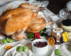 Luxury Christmas Turkey with Condiments