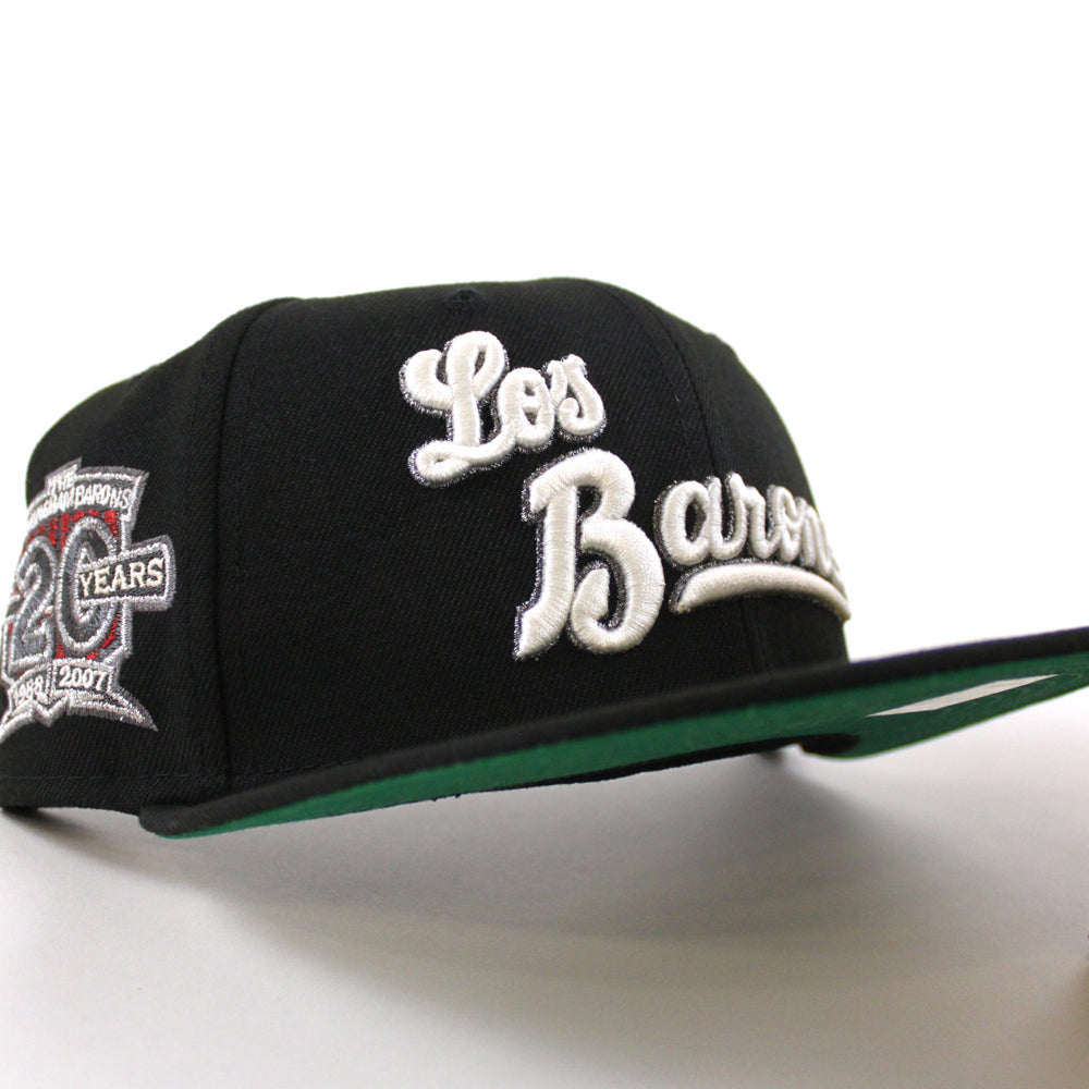 Birmingham Barons Southern League Patch New Era 59Fifty Fitted Hat (Black  Pink Under Brim)