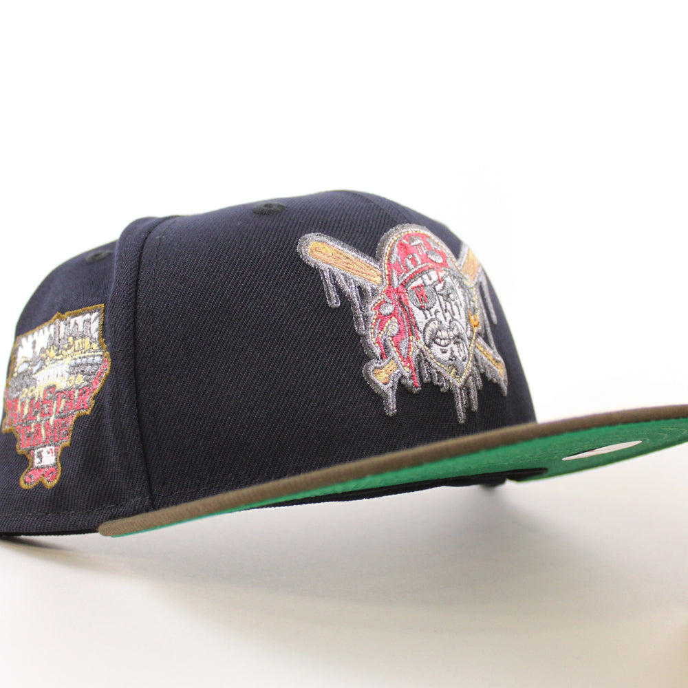 Los Florida Marlins 1993 Inaugural Season New Era 59Fifty Fitted Hat  (SeaWeed Green Red Gray Under brim) in 2023