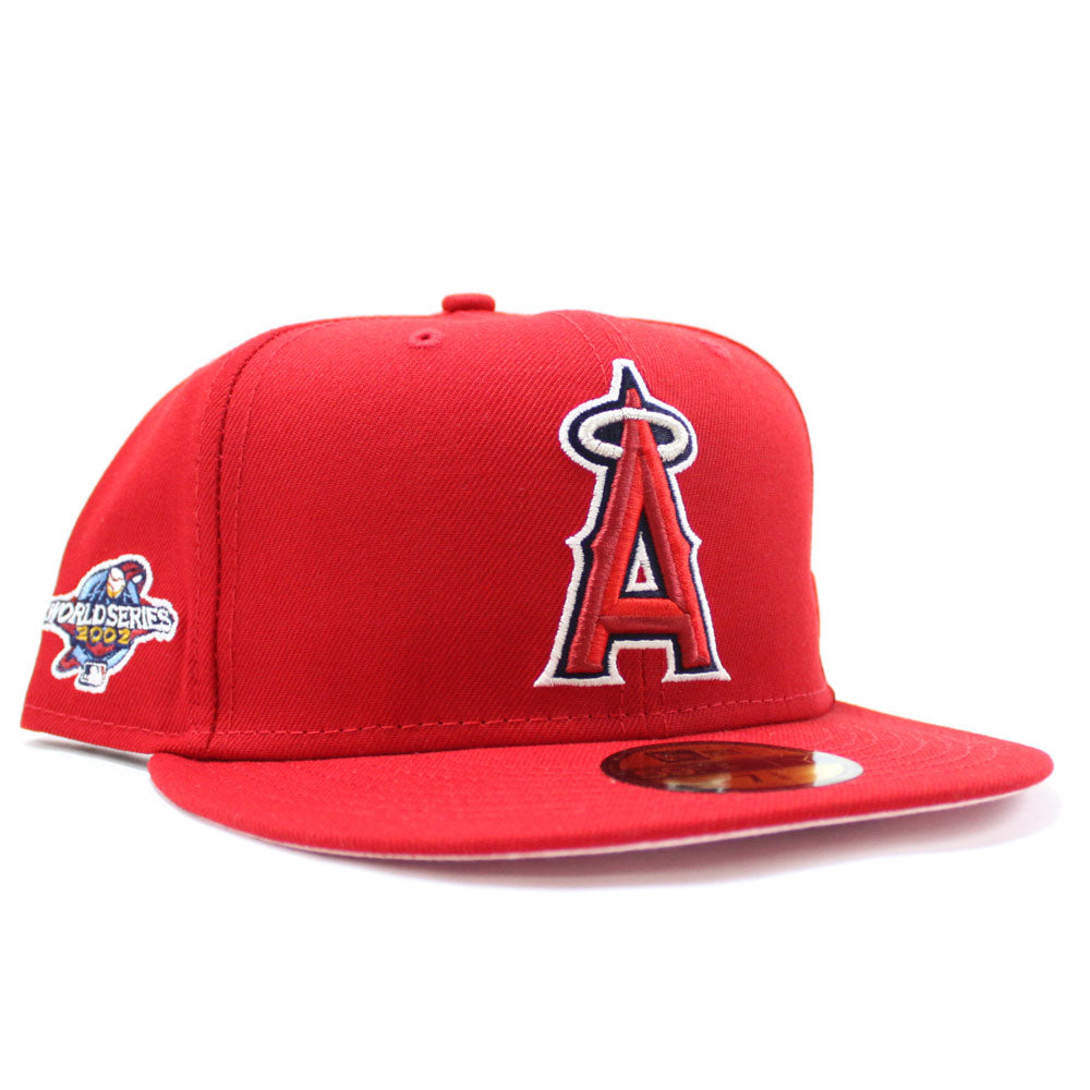 Maroon LA Angels 2002 World Champions New Era Fitted Hat – Sports World 165