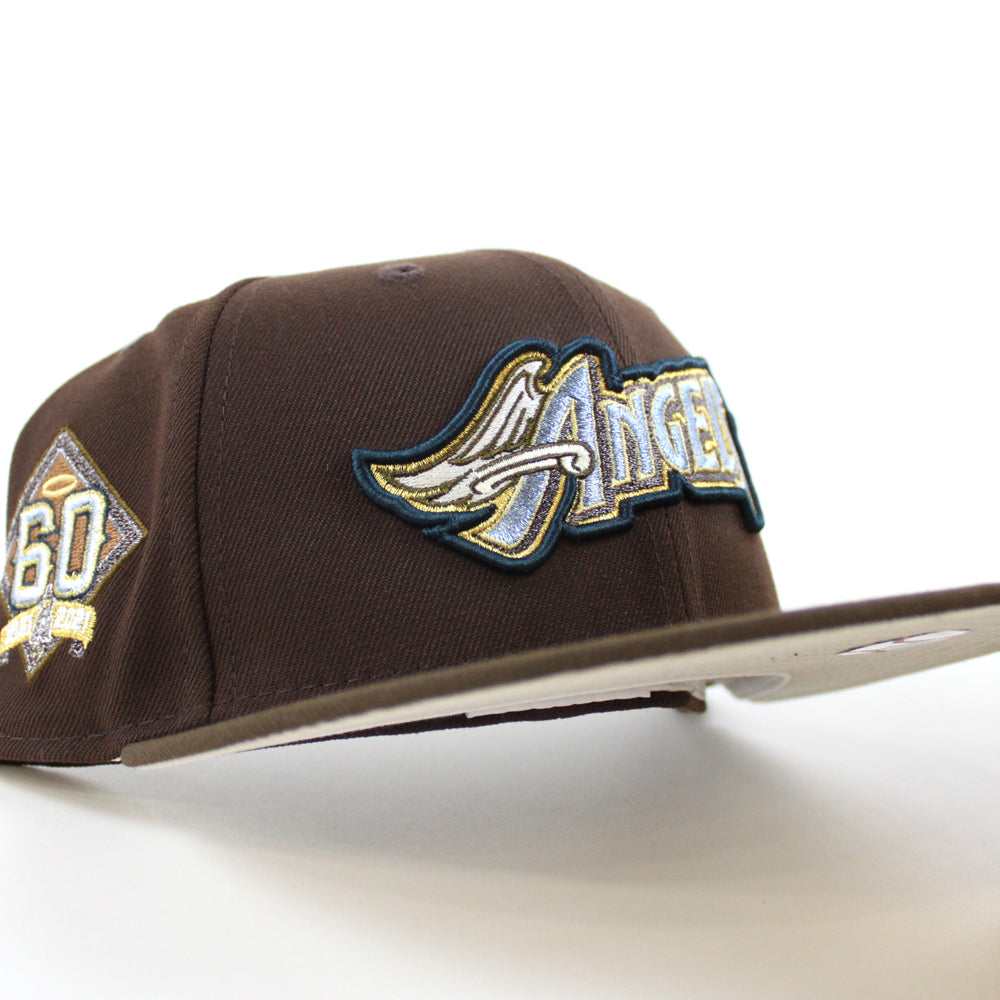 New Era Anaheim Angels 40th Anniversary Pinstripe Heroes Elite Edition  59Fifty Fitted Hat, EXCLUSIVE HATS, CAPS