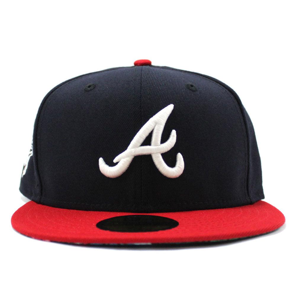 Atlanta Braves 1995 World Series New Era 59Fifty Fitted Hat (Glow in t ...