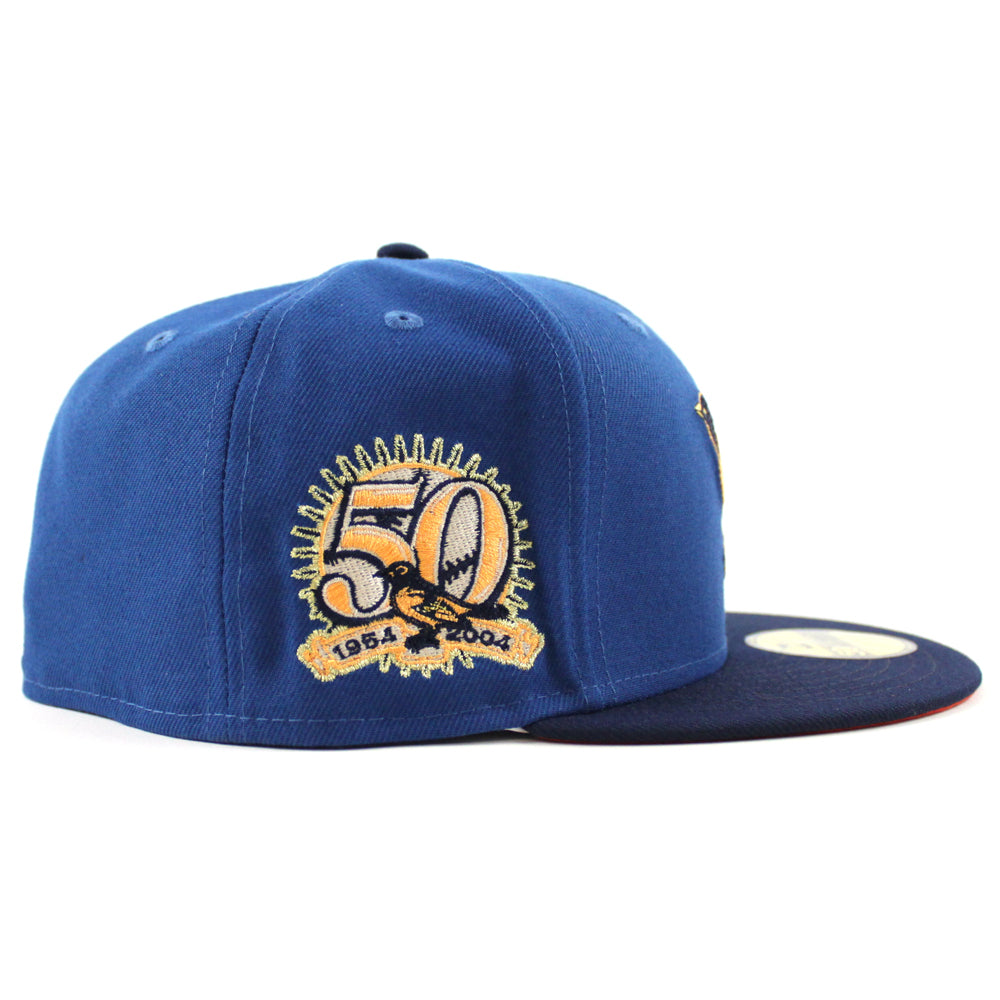 Baltimore Orioles 50th Anniversary 59Fifty New Era Fitted Hat (Light B ...