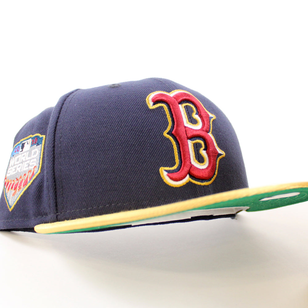 Boston Red Sox New Era 59Fifty Fitted Hat (Team Color Pink Under Brim)