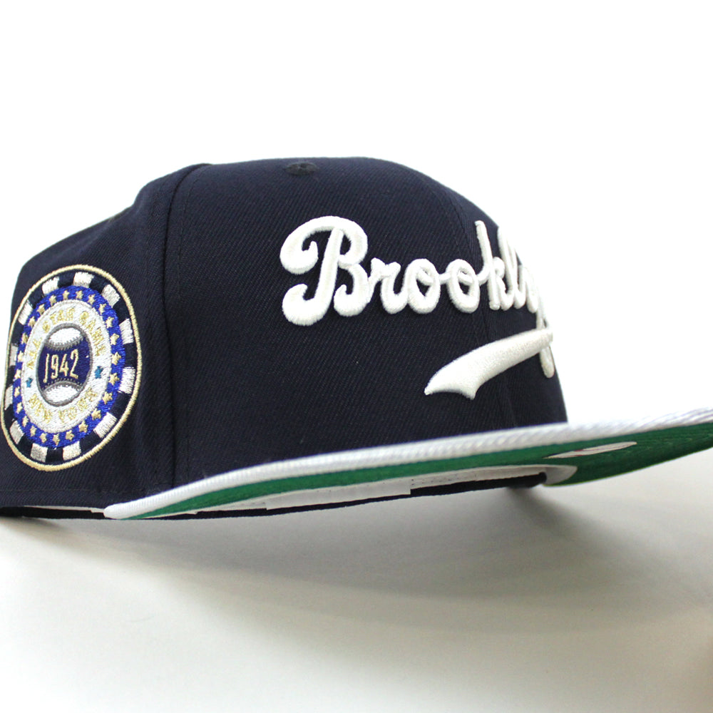 Brooklyn Dodgers Chrome Corduroy Brim Pro Image Exclusive 1955 Patch Green  UV 59FIFTY Fitted Hat
