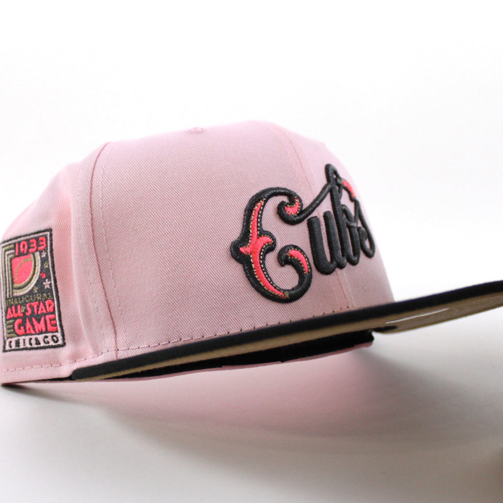 cubs fitted pink brim