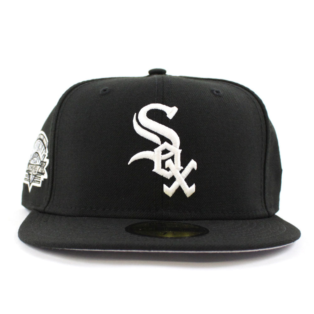 Chicago White Sox COMISKEY PARK New Era 59Fifty Fitted Hat (Black Grey