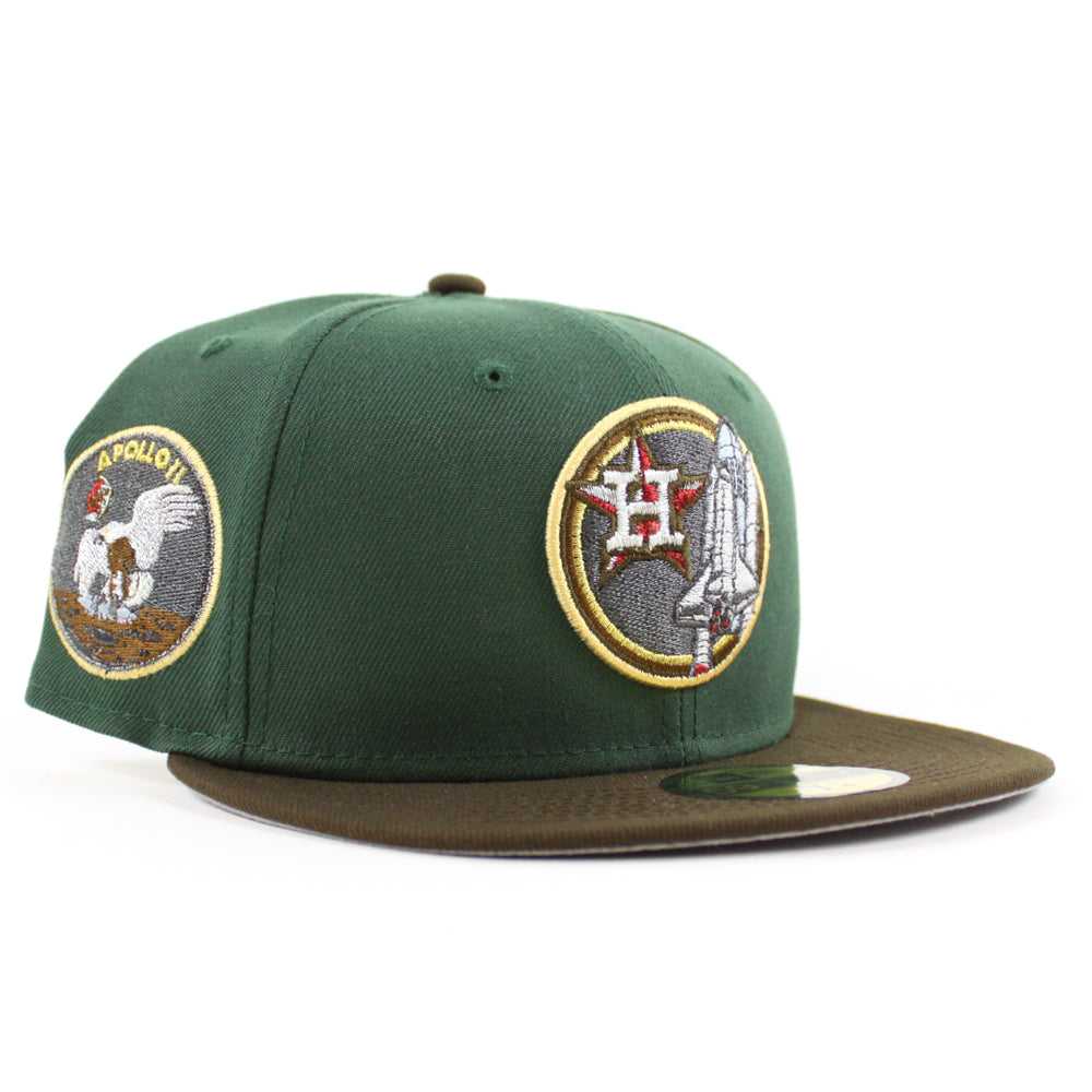 Houston Astros Apollo 11 New Era 59Fifty Fitted Hat (Mountain Green Wa ...