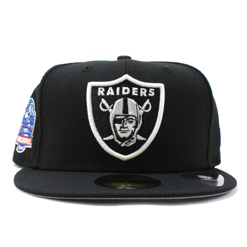 Las Vegas Raiders 1983 PRO BOWL New Era 59Fifty Fitted Hat (Glow in th ...