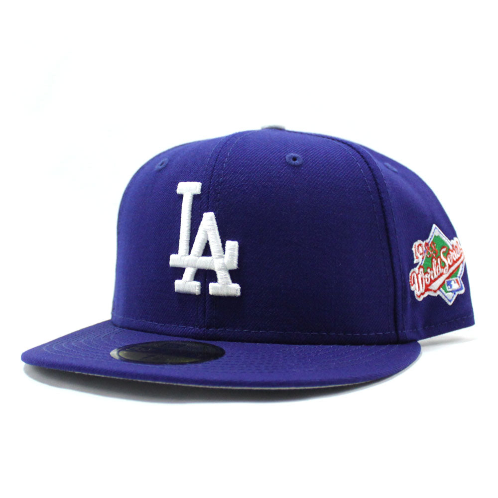 Los Angeles Dodgers 1988 World Serie New Era 59Fifty Fitted Hat (Gray ...