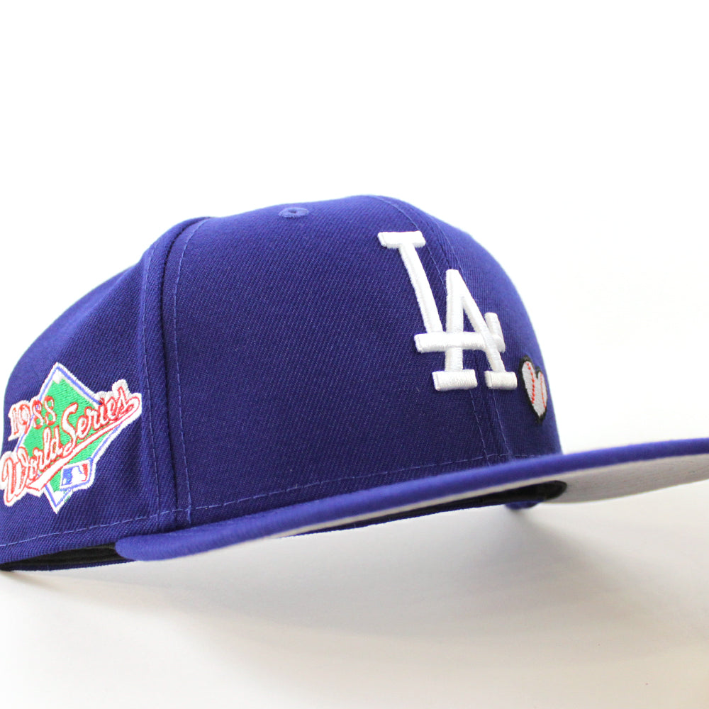 Los Angeles Dodgers TEAM HEART 1988 World Series New Era 59Fifty Fitte ...