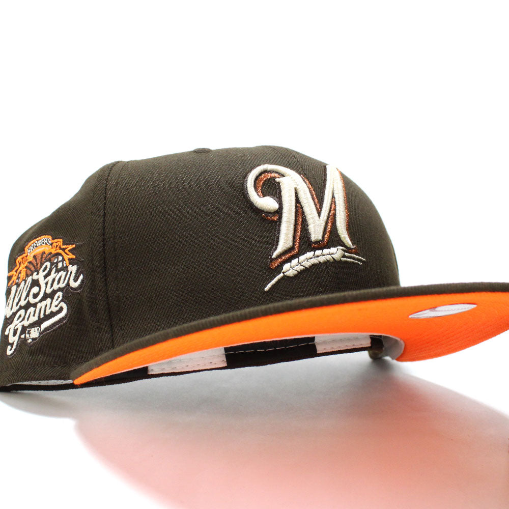 milwaukee brewers fitted hat side patch