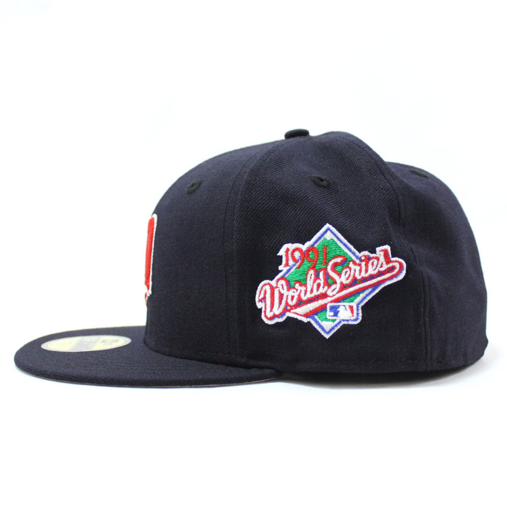 Minnesota Twins 1991 World Series New Era 59Fifty Fitted Hat (Navy Gra ...