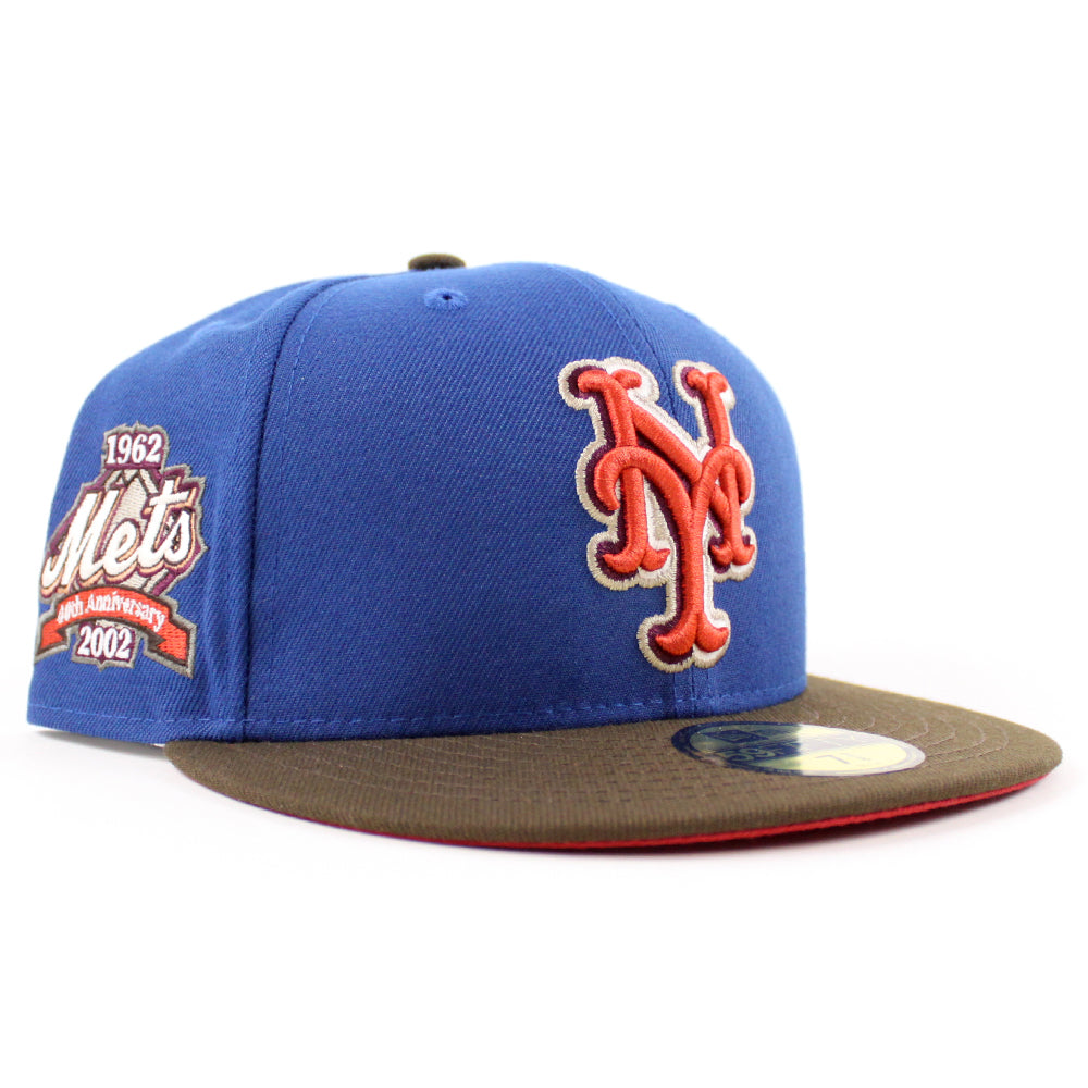 New York Mets 40TH ANNIVERSARY New Era 59Fifty Fitted Hat (Glow in the ...