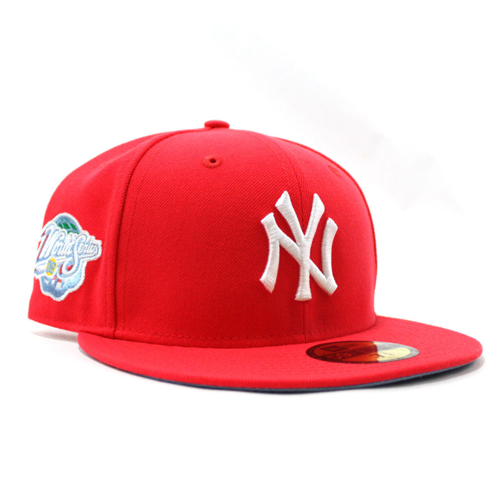 New York Yankees 1998 World Series New Era 59Fifty Fitted Hat V2 (Lava ...