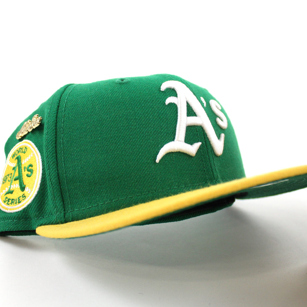 Green Brim New Era Fitted Hats –