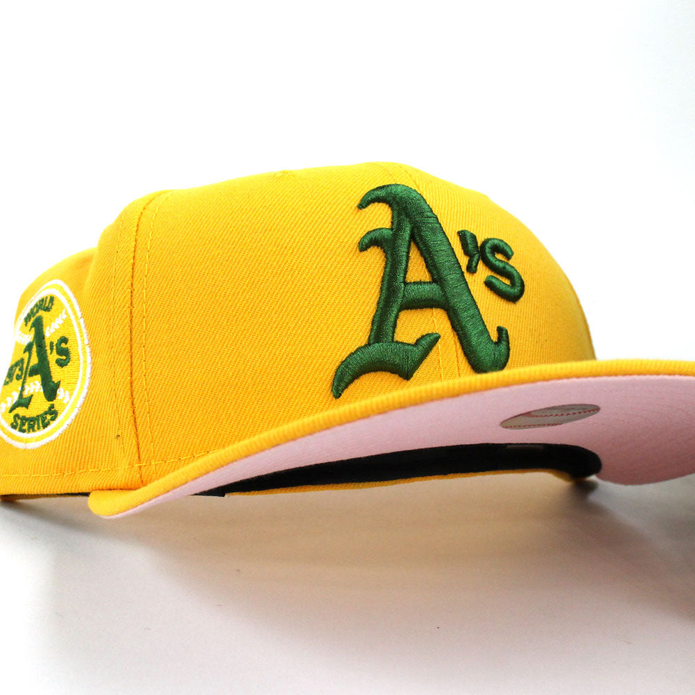 Men's New Era White/Kelly Green Oakland Athletics Swingin' A's Two-Tone  59FIFTY Fitted Hat