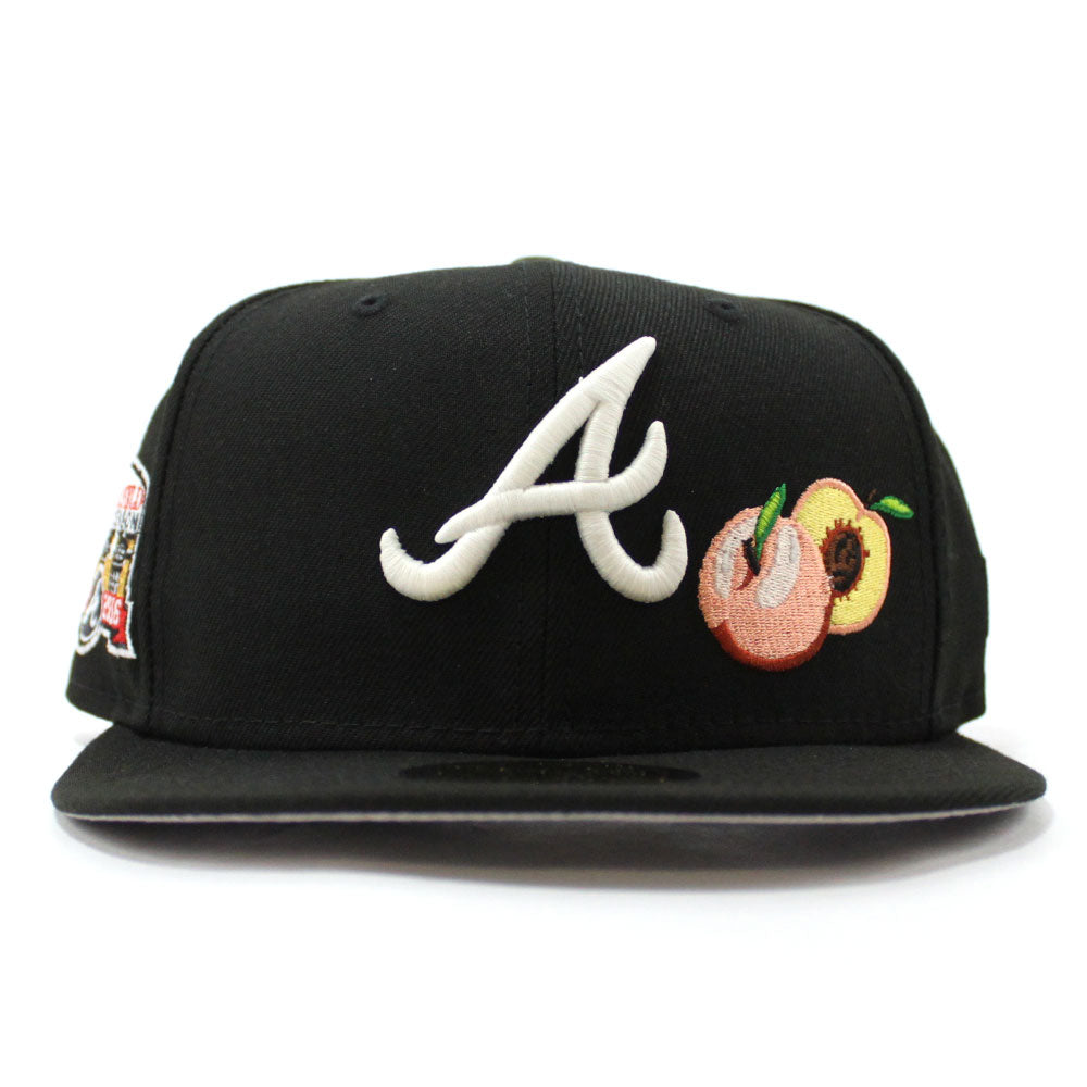 Peach Atlanta Braves Icy Blue Bottom 2021 All Star Game Side Patch New Era  59Fifty Fitted Hat