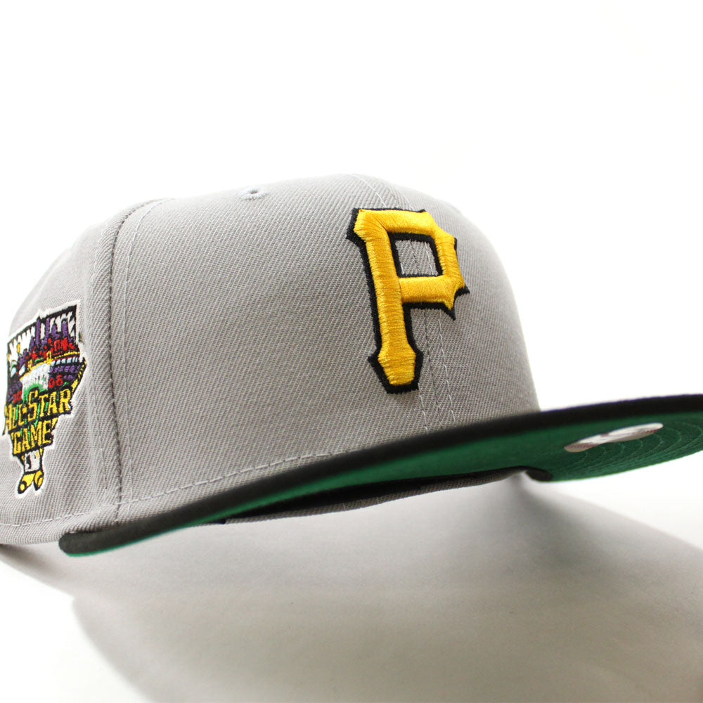 pirates fitted hat grey brim